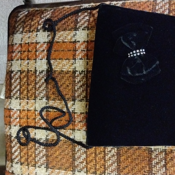 Black velvet evening bag - Picture 3 of 6